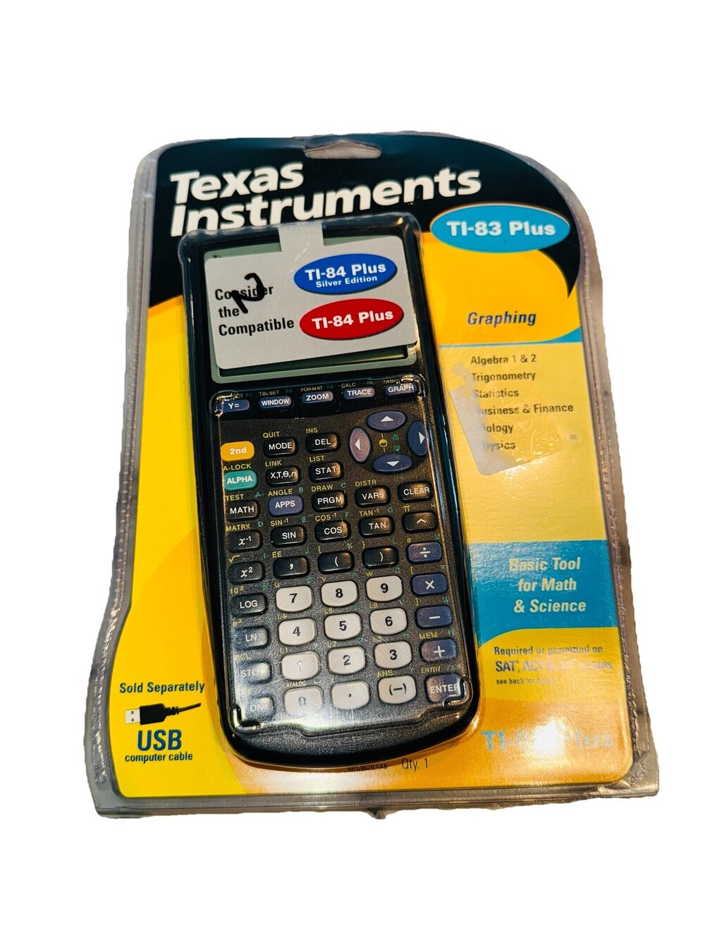 Texas Instruments TI-83 Plus Graphing Calculator Vintage RARE TI-84 C NEW SEALED